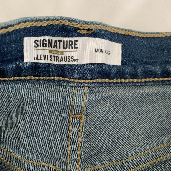 Levi Strauss Signature Gold Women's 90's Mom Jean Size 6 Waist 28 Distressed NWT - Picture 8 of 9